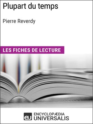 cover image of Plupart du temps de Pierre Reverdy